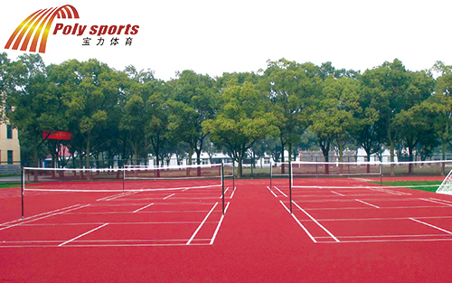 塑胶羽毛球场 塑胶羽毛球场