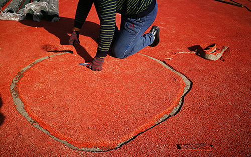 塑胶跑道施工修补