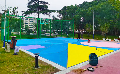 硅pu材料篮球场地面